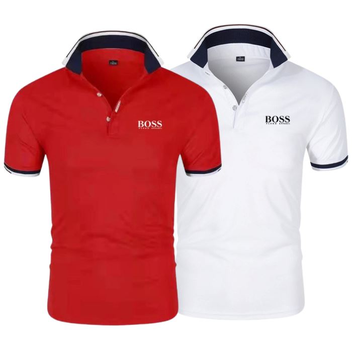 [KAUFEN SIE 1, ERHALTEN SIE 2] Set Mit 2 Polo-Shirts Boss Essential + Sauvage 100ml