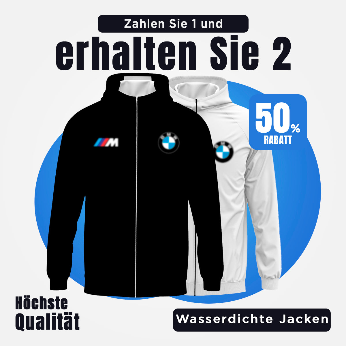 [KAUFEN SIE 1 NEHMEN SIE 2] MSport Essential wasserdichte Jacke