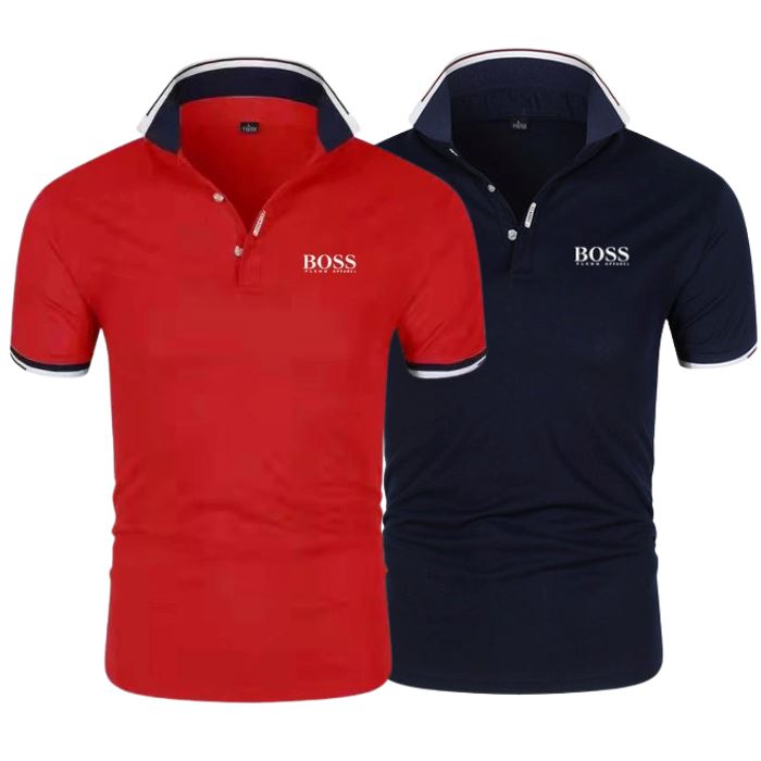 [KAUFEN SIE 1, ERHALTEN SIE 2] Set Mit 2 Polo-Shirts Boss Essential + Sauvage 100ml