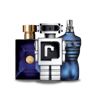 3 Parfüms Combo – Dylan Blue Versace, Phantom Paco Rabanne und Ultra Male Jean Paul Gaultier